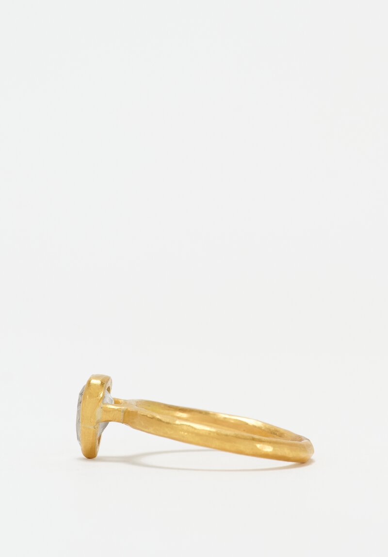Margery Hirschey 22K Gold Aphrodite Ring with Pear Cut Diamond
