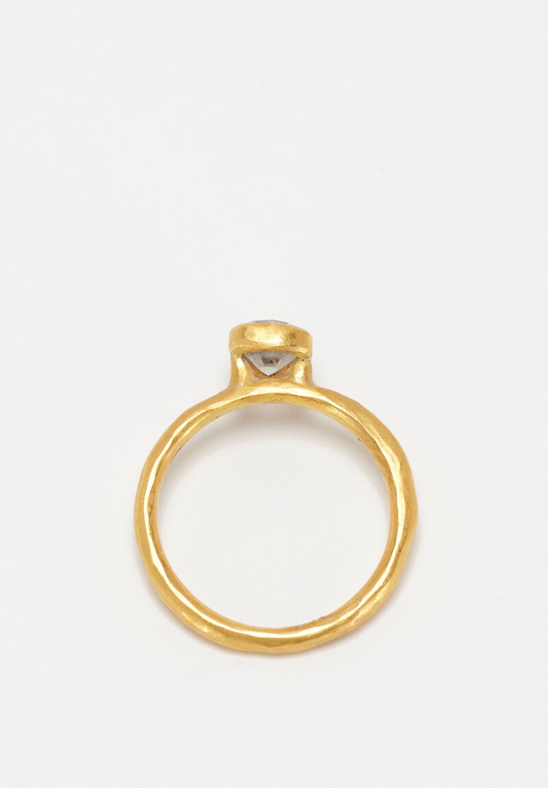 Margery Hirschey 22K Gold Aphrodite Ring with Pear Cut Diamond