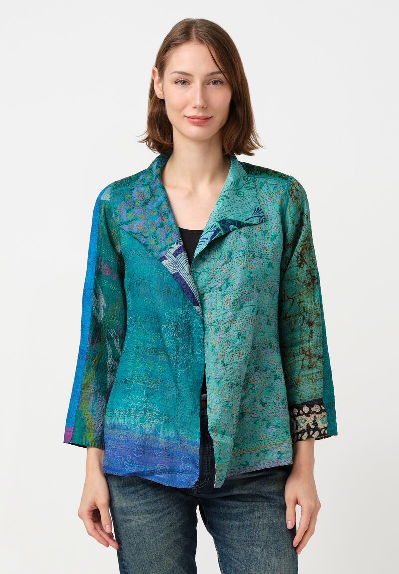 Mieko Mintz Vintage Silk Kantha Jacket