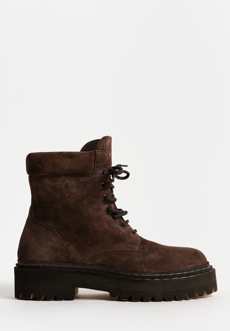 Officine Creative Suede Tonal Blossom Boots