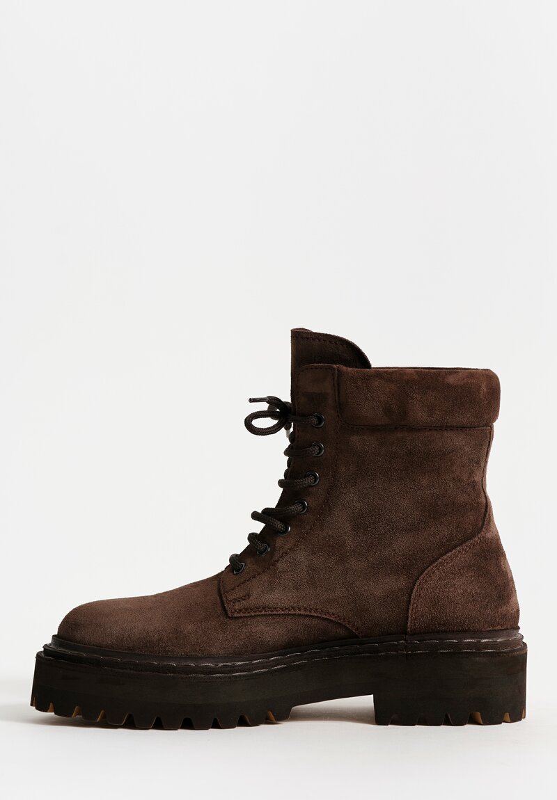 Officine Creative Suede Tonal Blossom Boots