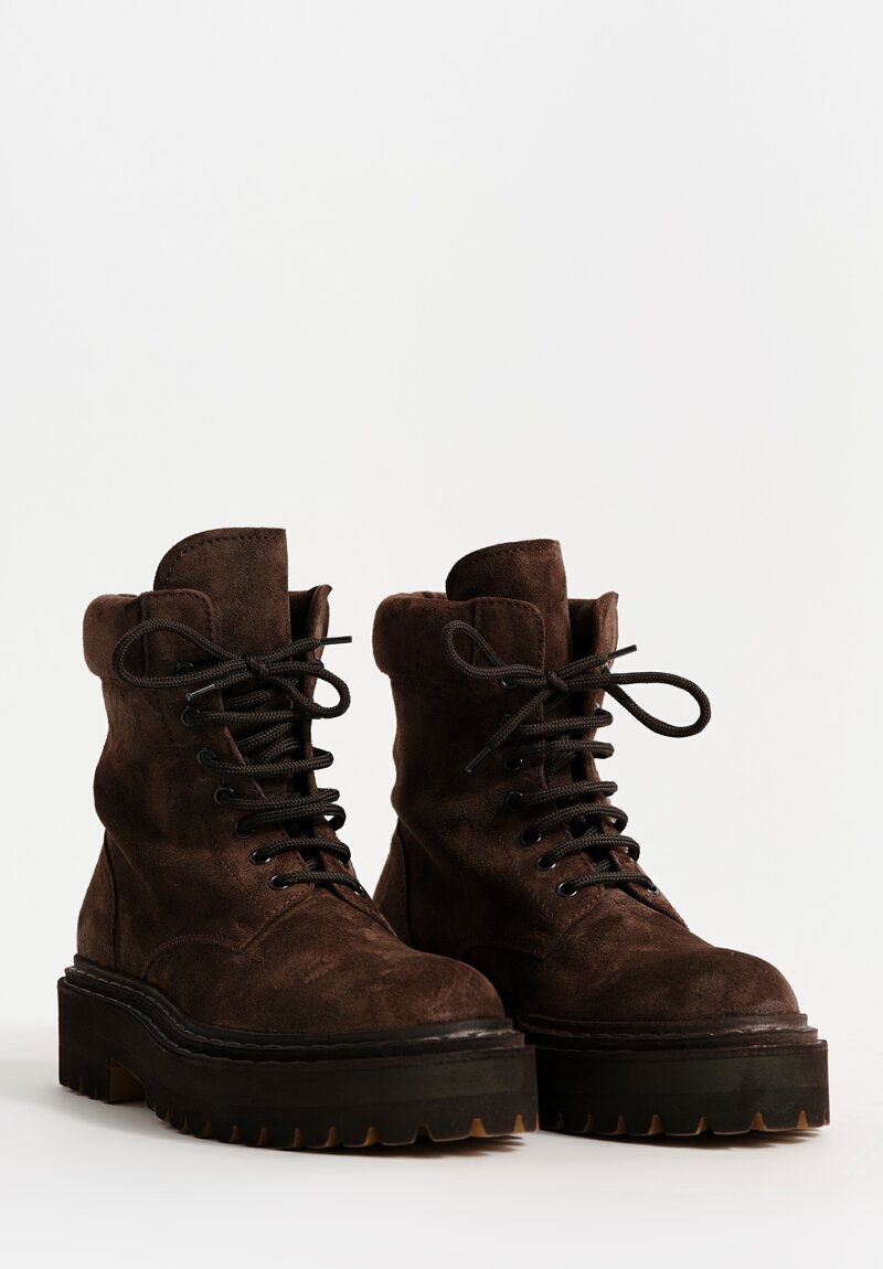 Officine Creative Suede Tonal Blossom Boots