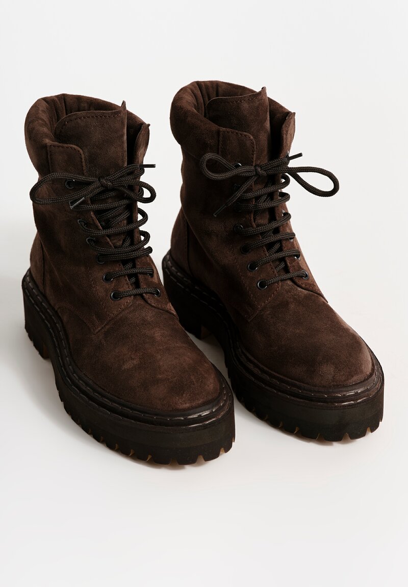 Officine Creative Suede Tonal Blossom Boots