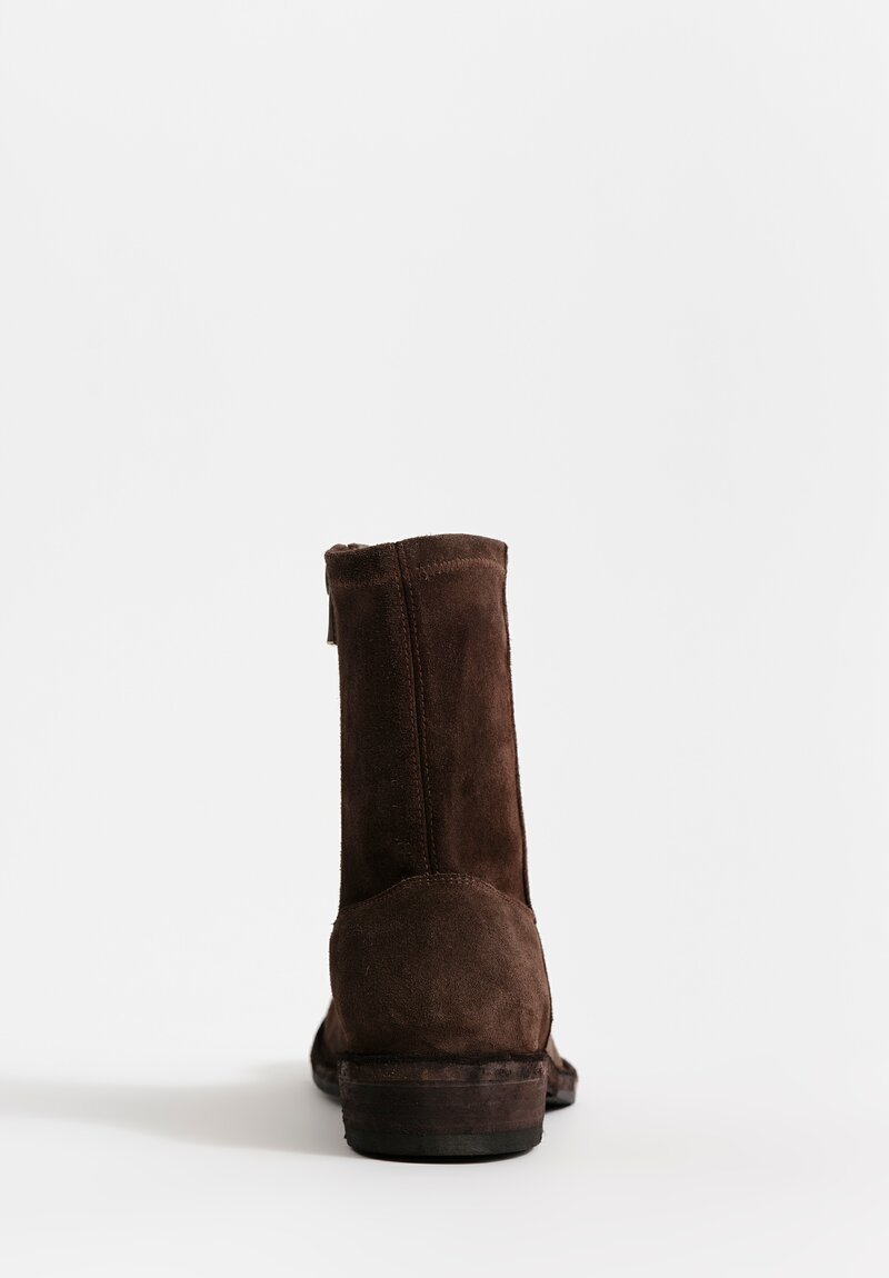 Officine Creative Legrand Stretch Suede Boot in Cachmire Brown