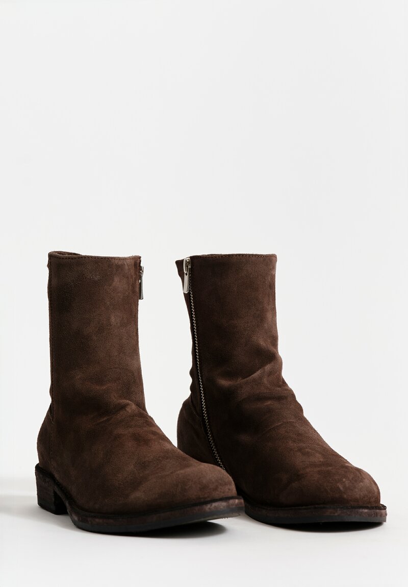 Officine Creative Legrand Stretch Suede Boot in Cachmire Brown