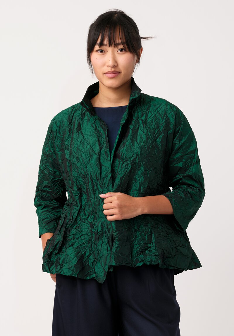 Daniela Gregis Washed Silk Spicchi Colletto Jacket