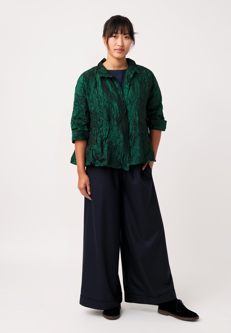 Daniela Gregis Washed Silk Spicchi Colletto Jacket