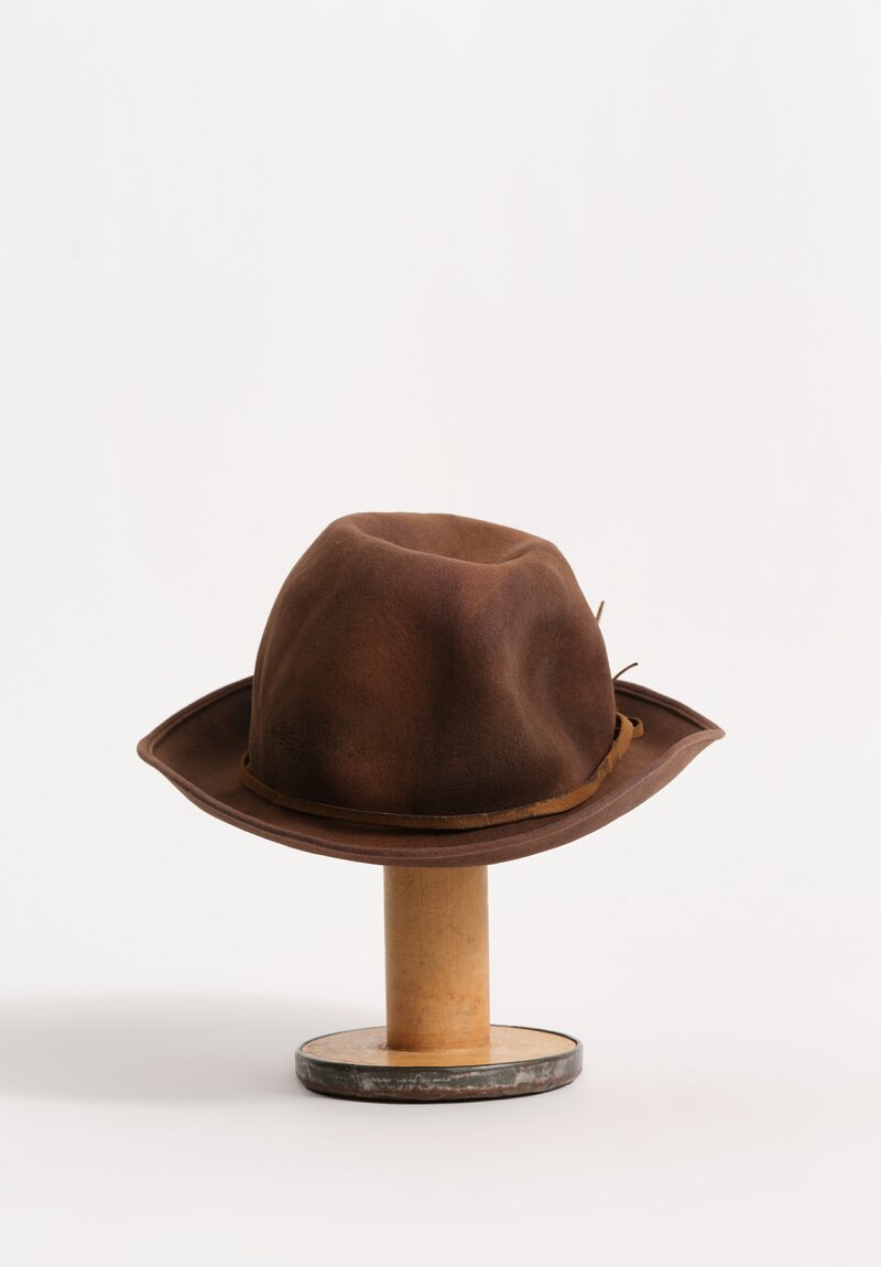 Horisaki Design & Handel Easy Burnt Rabbit Fur Felt Banded Hat