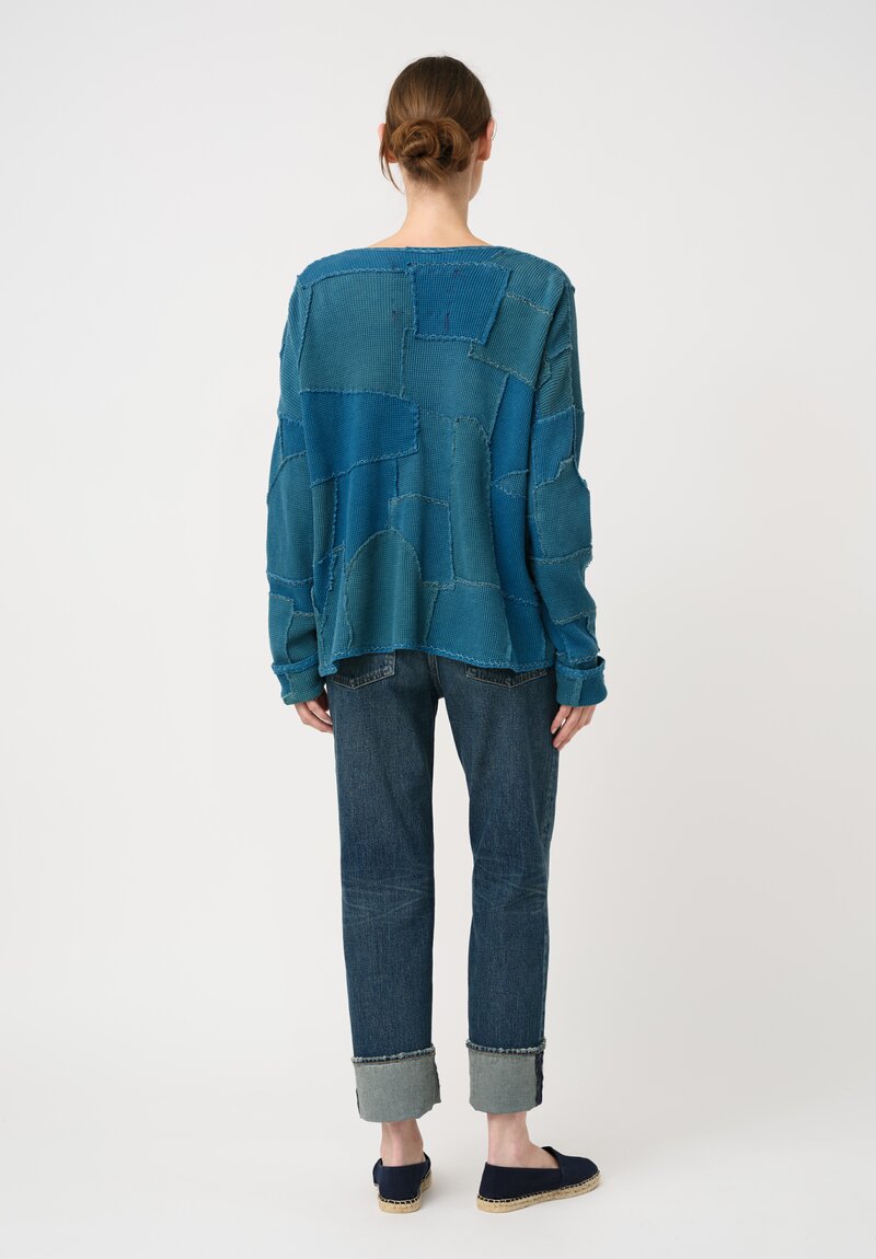 Alabama Chanin Zero Waste Cotton Waffle Knit Patchwork Jacket
