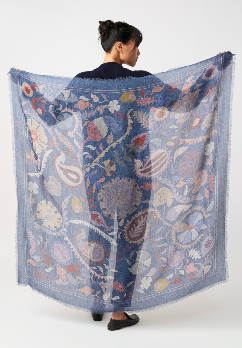 Alonpi Cashmere Silk Astrid Fringe Scarf