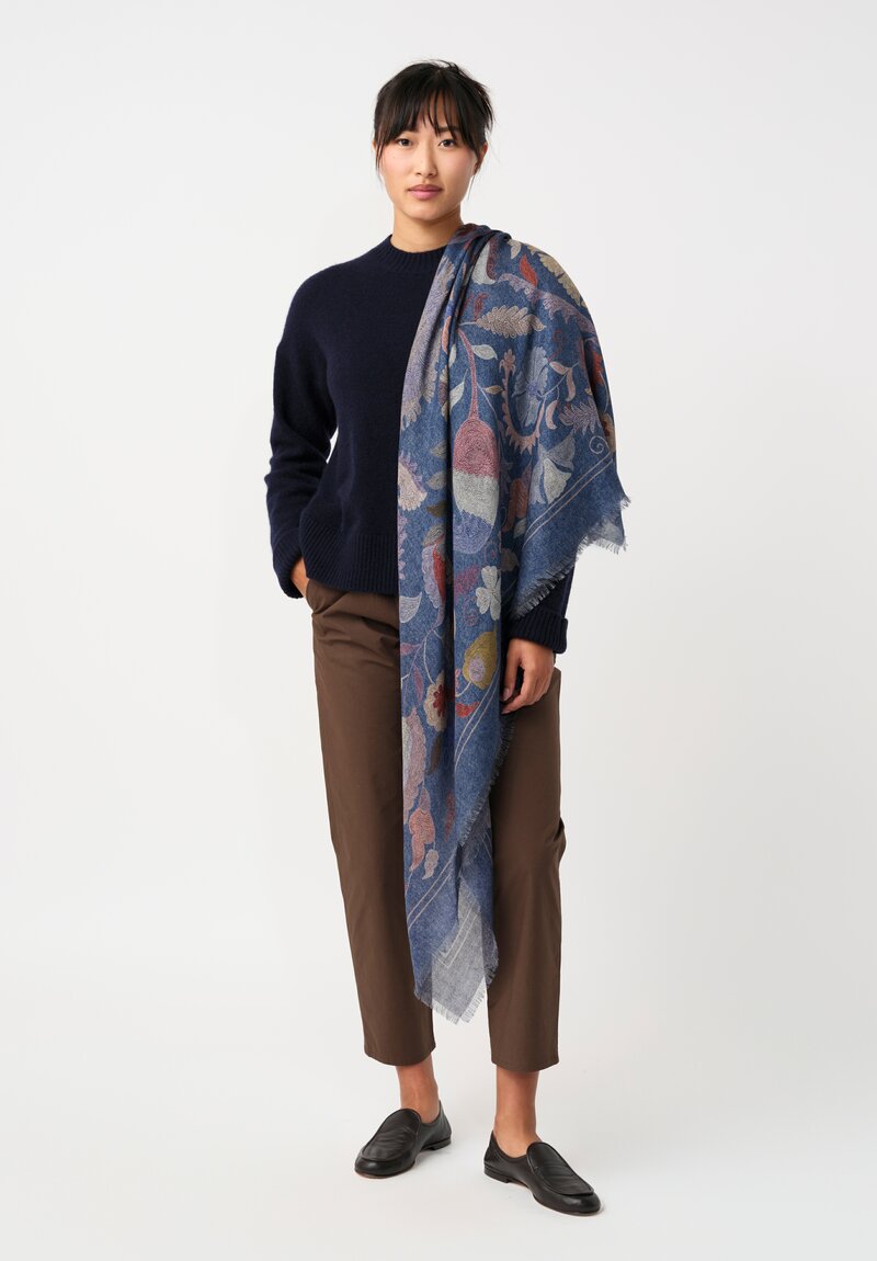 Alonpi Cashmere Silk Astrid Fringe Scarf