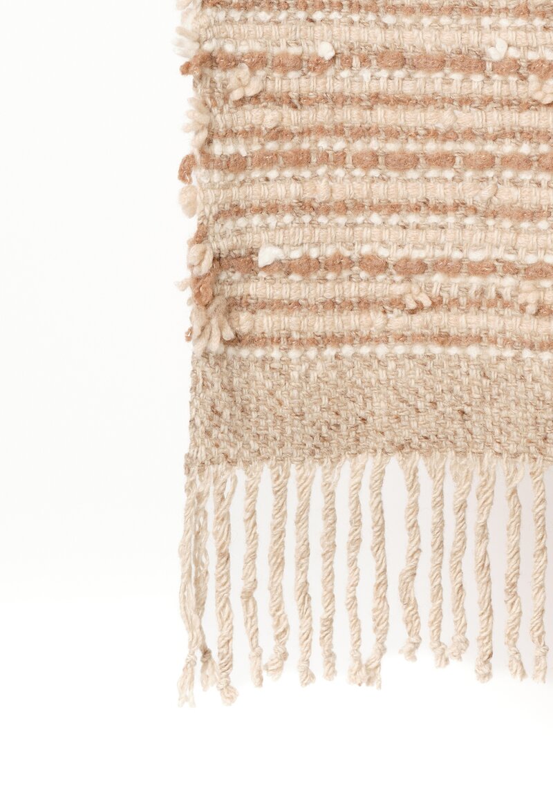 Alonpi Cashmere Tweed Lia Fringed Throw