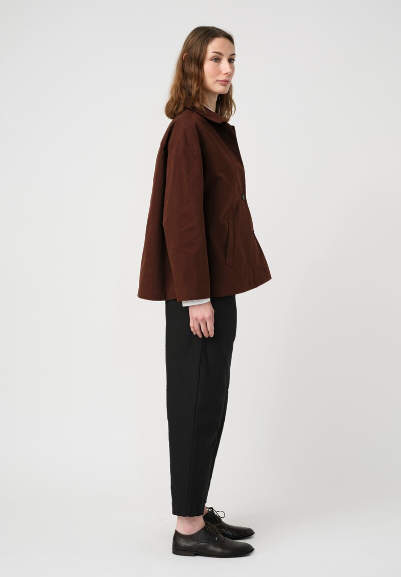 Bergfabel Cotton Blend Uli Jacket in Rust Brown