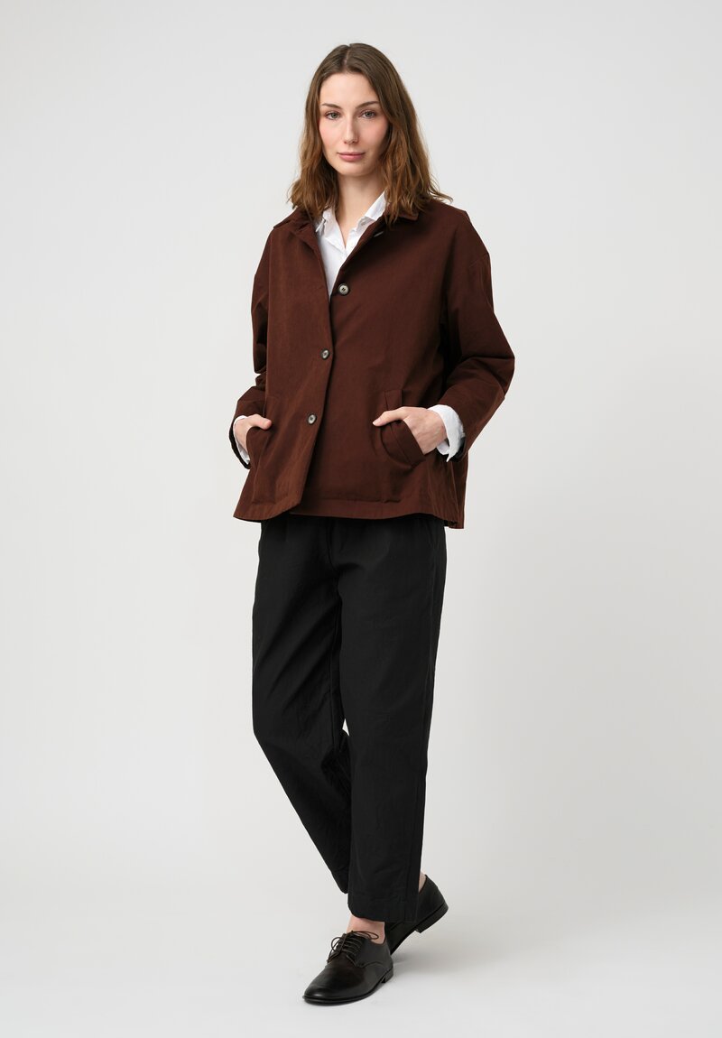 Bergfabel Cotton Blend Uli Jacket in Rust Brown