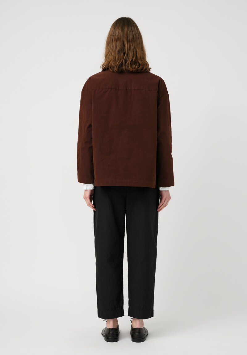 Bergfabel Cotton Blend Uli Jacket in Rust Brown