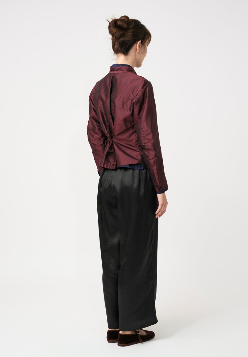 Christian Peau Metallic Washed Silk Curved Sleeve Jacket