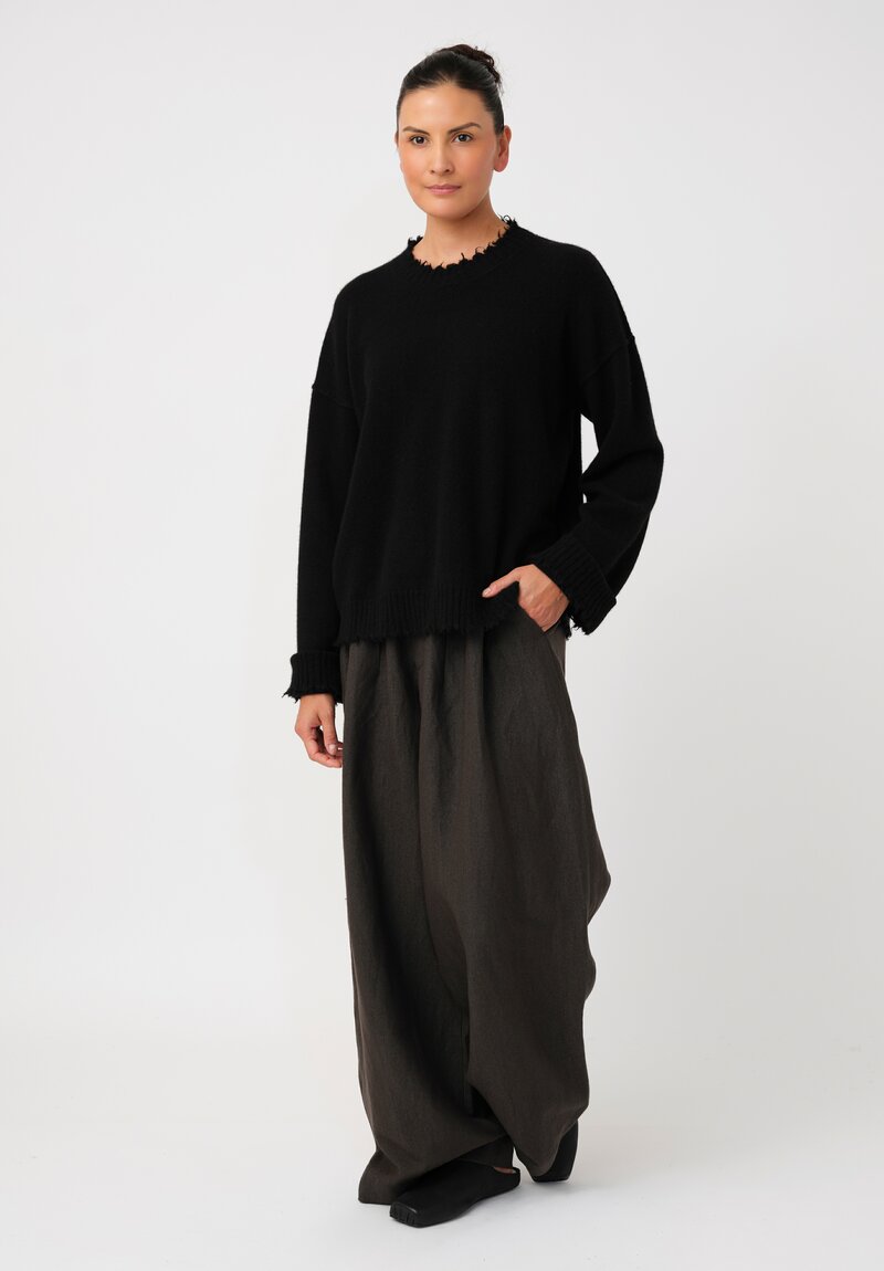 Uma Wang Cashmere Distressed Sweater
