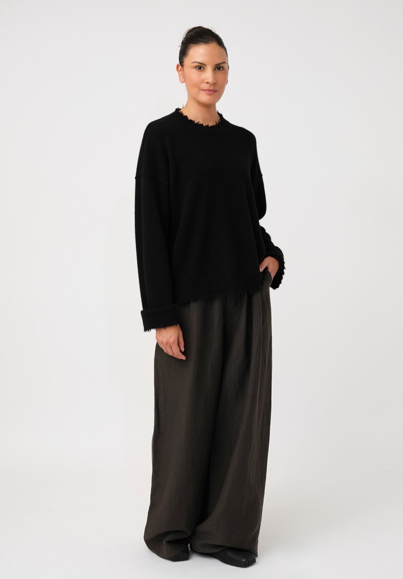 Uma Wang Cashmere Distressed Sweater