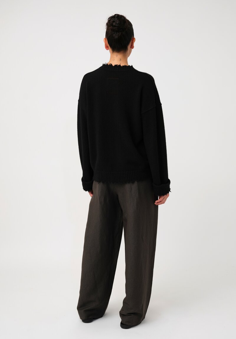 Uma Wang Cashmere Distressed Sweater