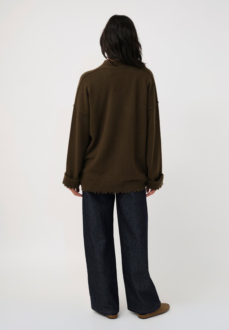 Uma Wang Cotton Denim Ball Pants in Dark Indigo Blue