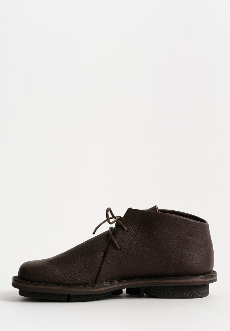 Trippen Leather Again Bootie in Espresso Brown	