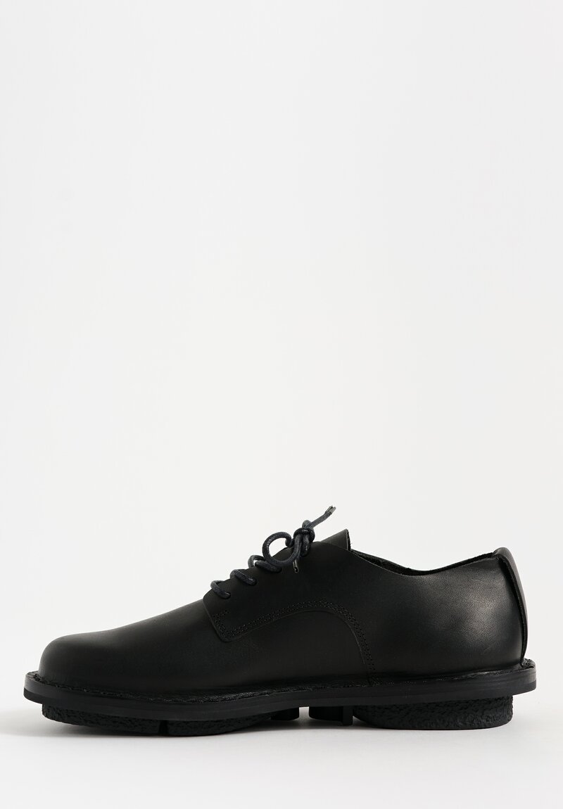 Trippen Leather Ernie Lace-Up Shoe in Black
