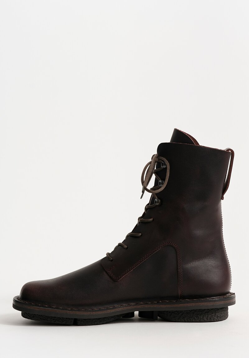 Trippen Leather Bert Bootie in Espresso Brown	