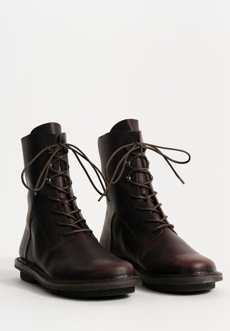 Trippen Leather Bert Bootie in Espresso Brown	