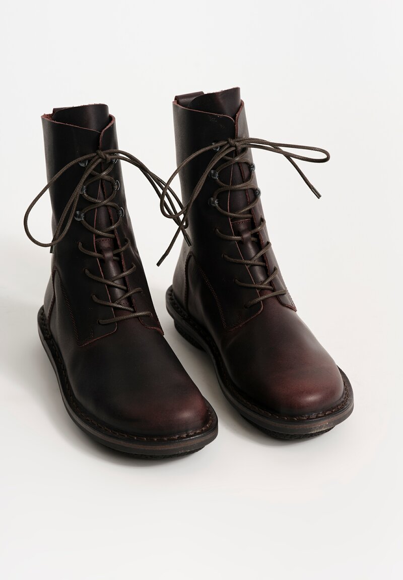 Trippen Leather Bert Bootie in Espresso Brown	