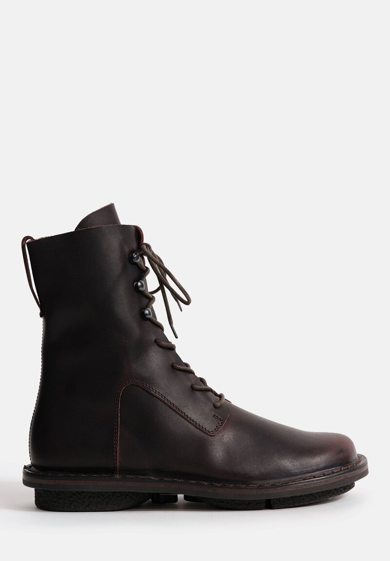 Trippen Leather Bert Bootie in Espresso Brown	