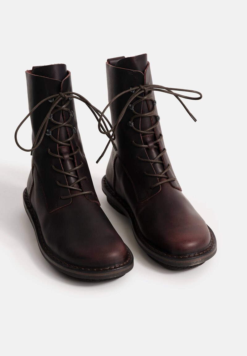 Trippen Leather Bert Bootie in Espresso Brown	