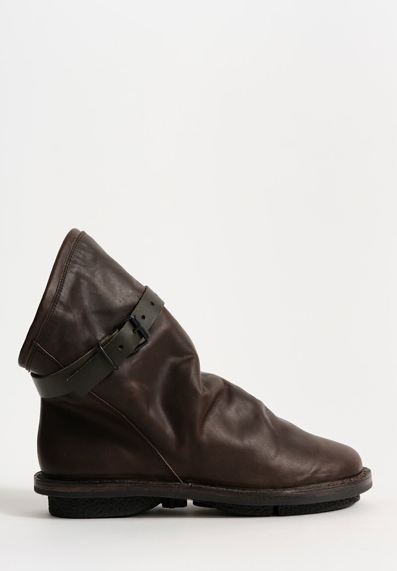 Trippen Wax-Finish Bomb Bootie in Brown 