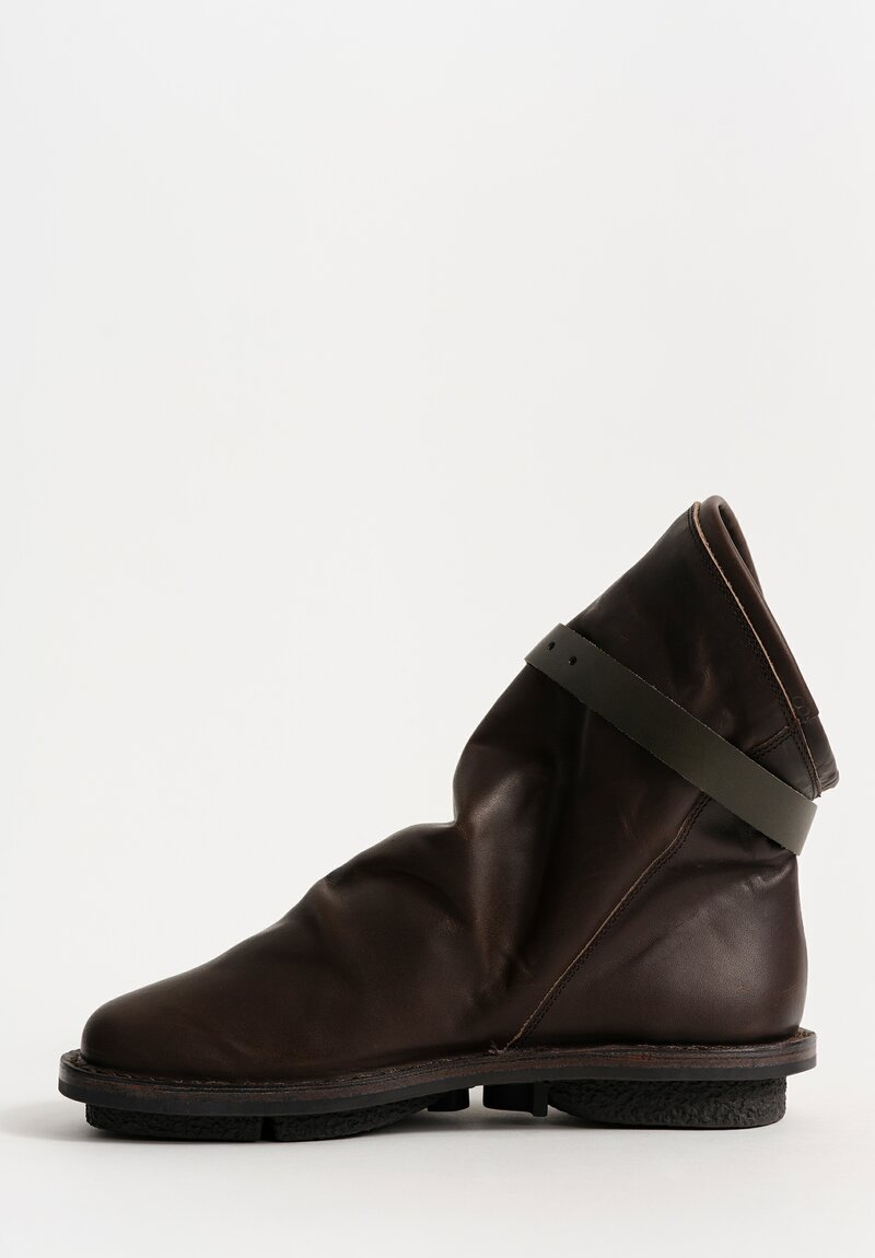 Trippen Wax-Finish Bomb Bootie in Brown 