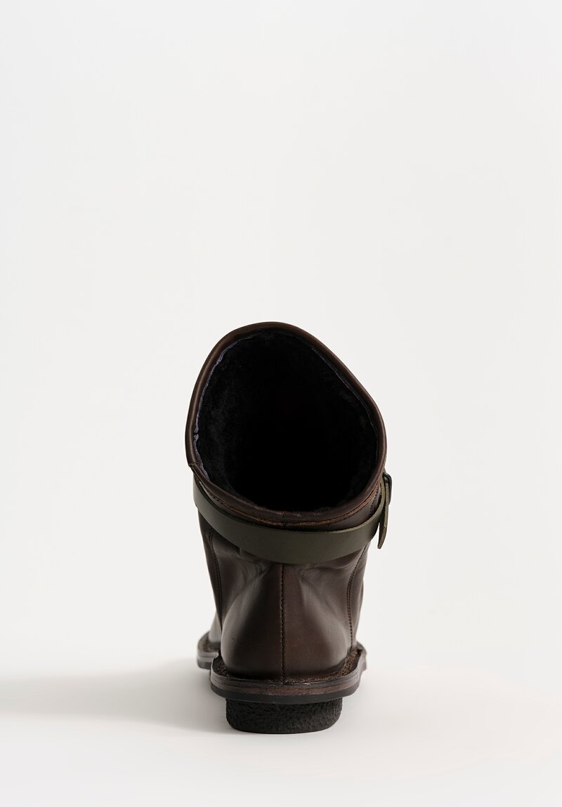 Trippen Wax-Finish Bomb Bootie in Brown 