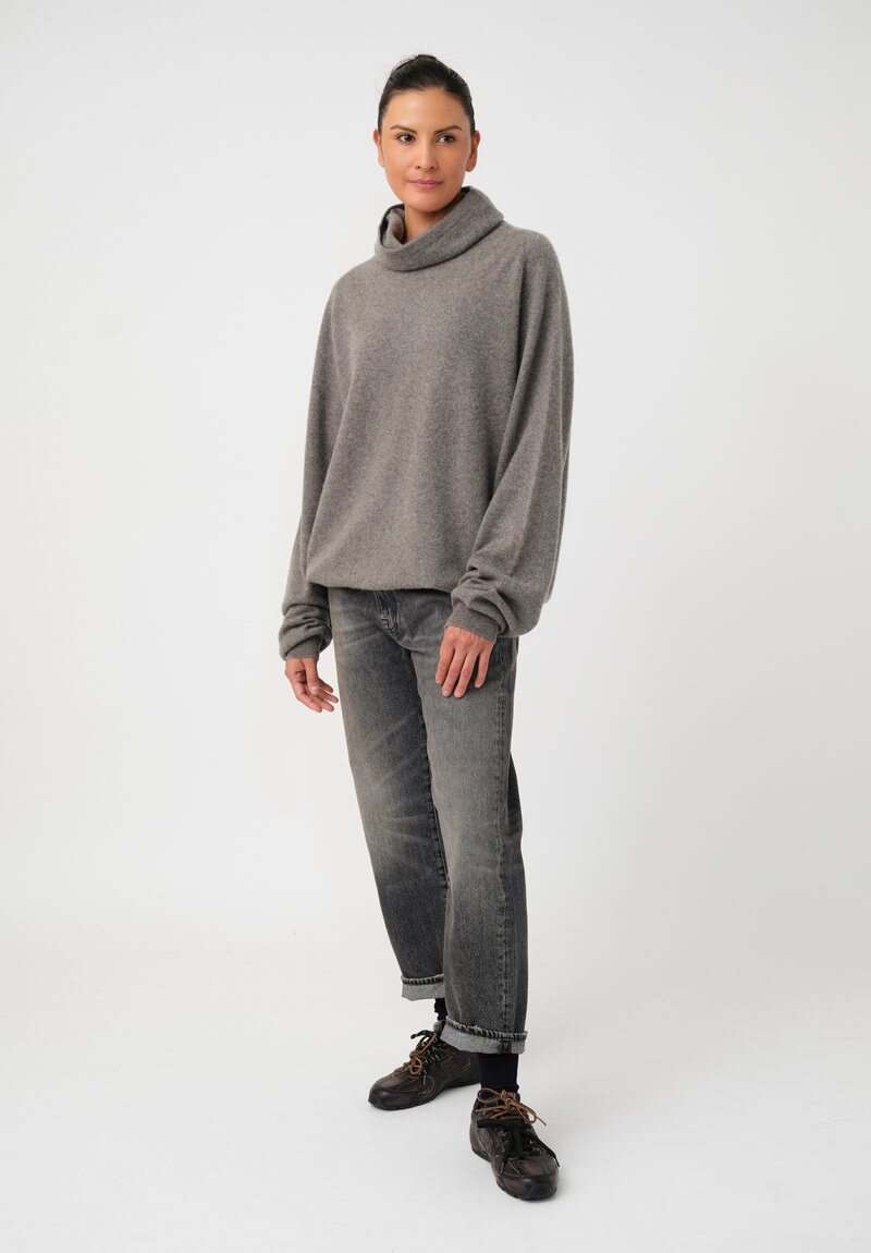 Frenckenberger Cashmere Boyfriend High Neck Sweater