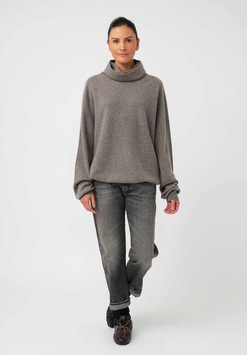 Frenckenberger Cashmere Boyfriend High Neck Sweater