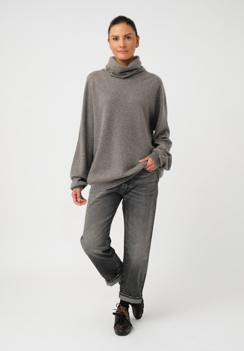 Frenckenberger Cashmere Boyfriend High Neck Sweater