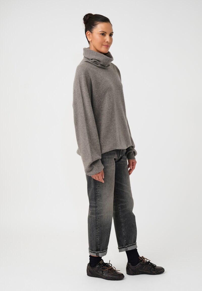 Frenckenberger Cashmere Boyfriend High Neck Sweater