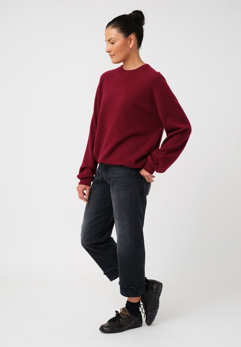 Frenckenberger Cashmere Boyfriend Round Neck Sweater