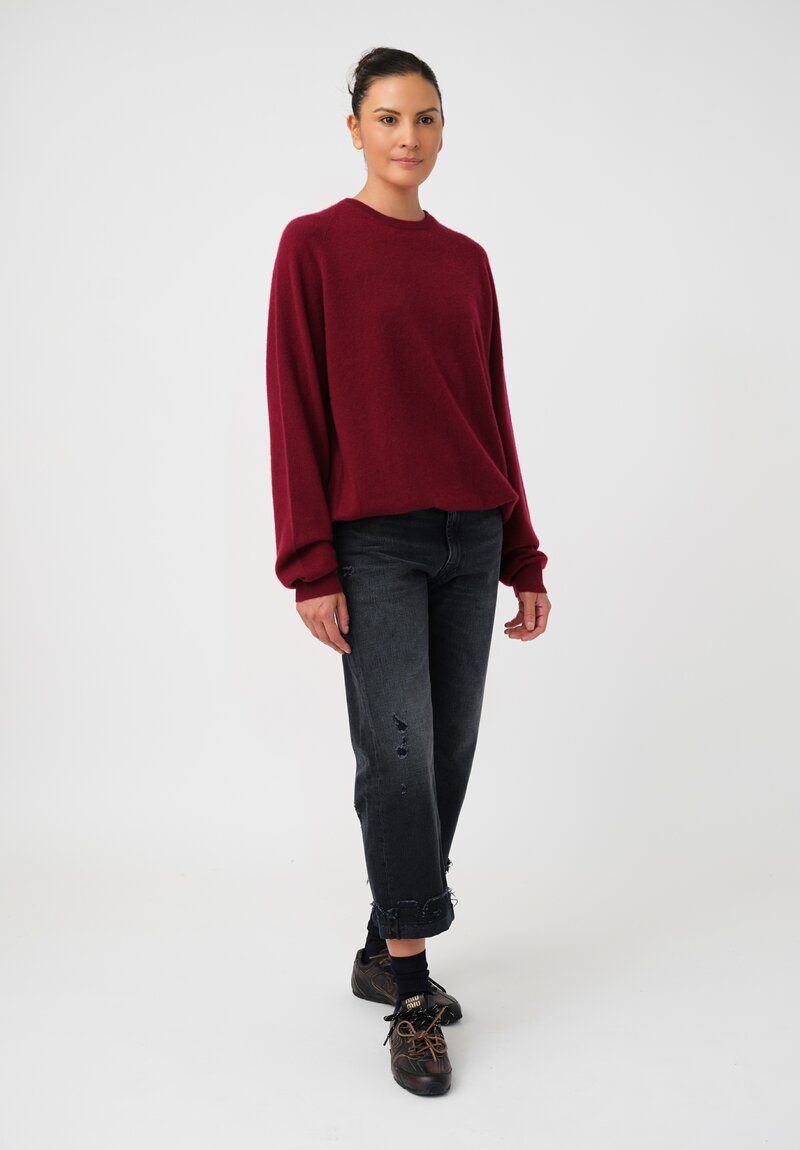 Frenckenberger Cashmere Boyfriend Round Neck Sweater