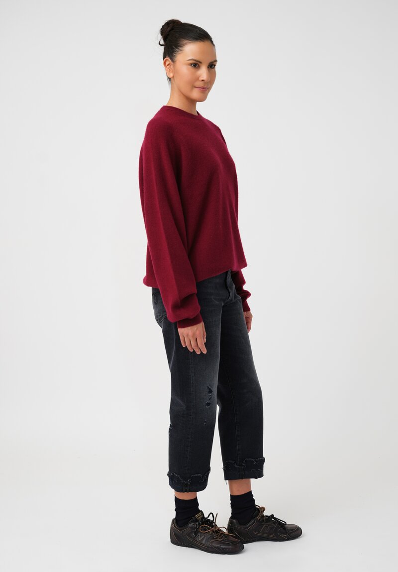 Frenckenberger Cashmere Boyfriend Round Neck Sweater