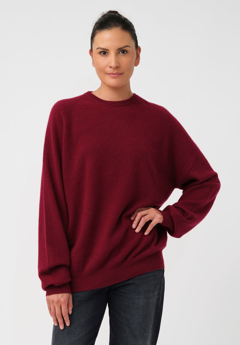 Frenckenberger Cashmere Boyfriend Round Neck Sweater
