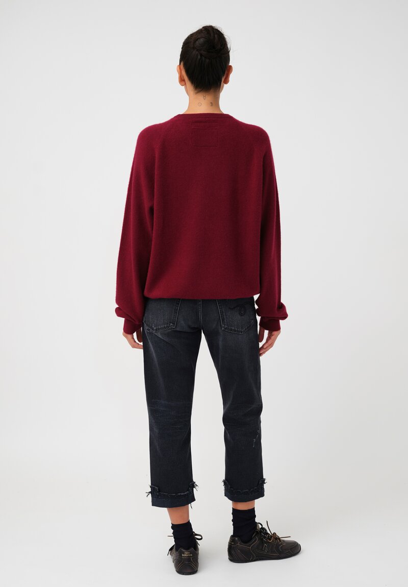 Frenckenberger Cashmere Boyfriend Round Neck Sweater