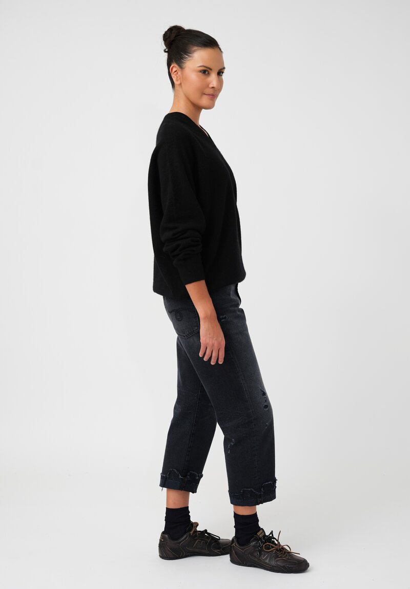 Frenckenberger Cashmere Boyfriend V-Neck Sweater