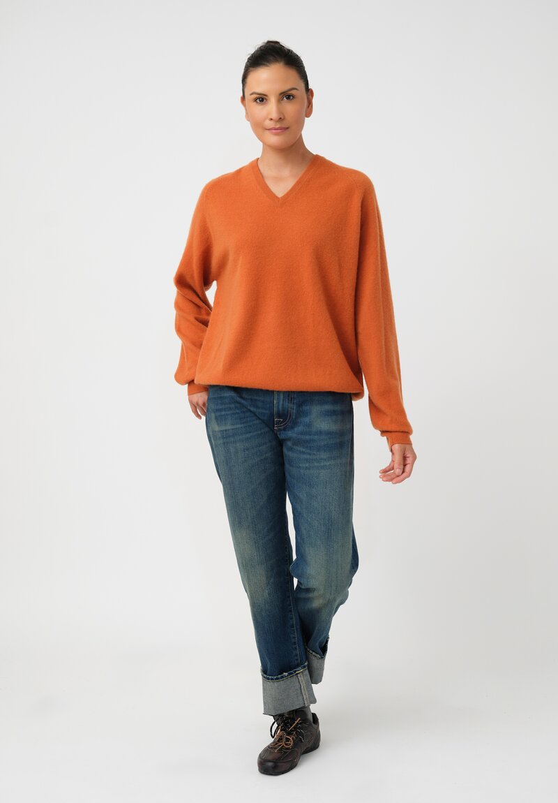 Frenckenberger Cashmere Boyfriend V-Neck Sweater
