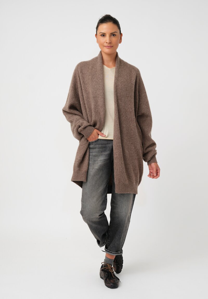 Frenckenberger Cashmere Silk Medium Length Cardigan