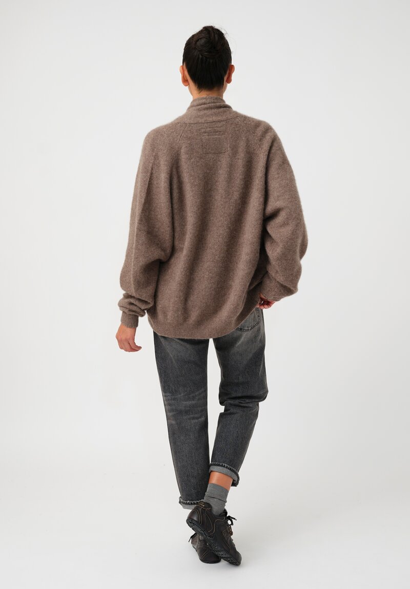 Frenckenberger Cashmere Silk Short Open Front Cardigan