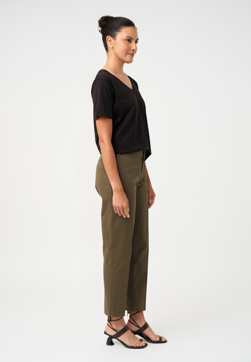 Closed Cotton Twill Sonnett Cropped Pants