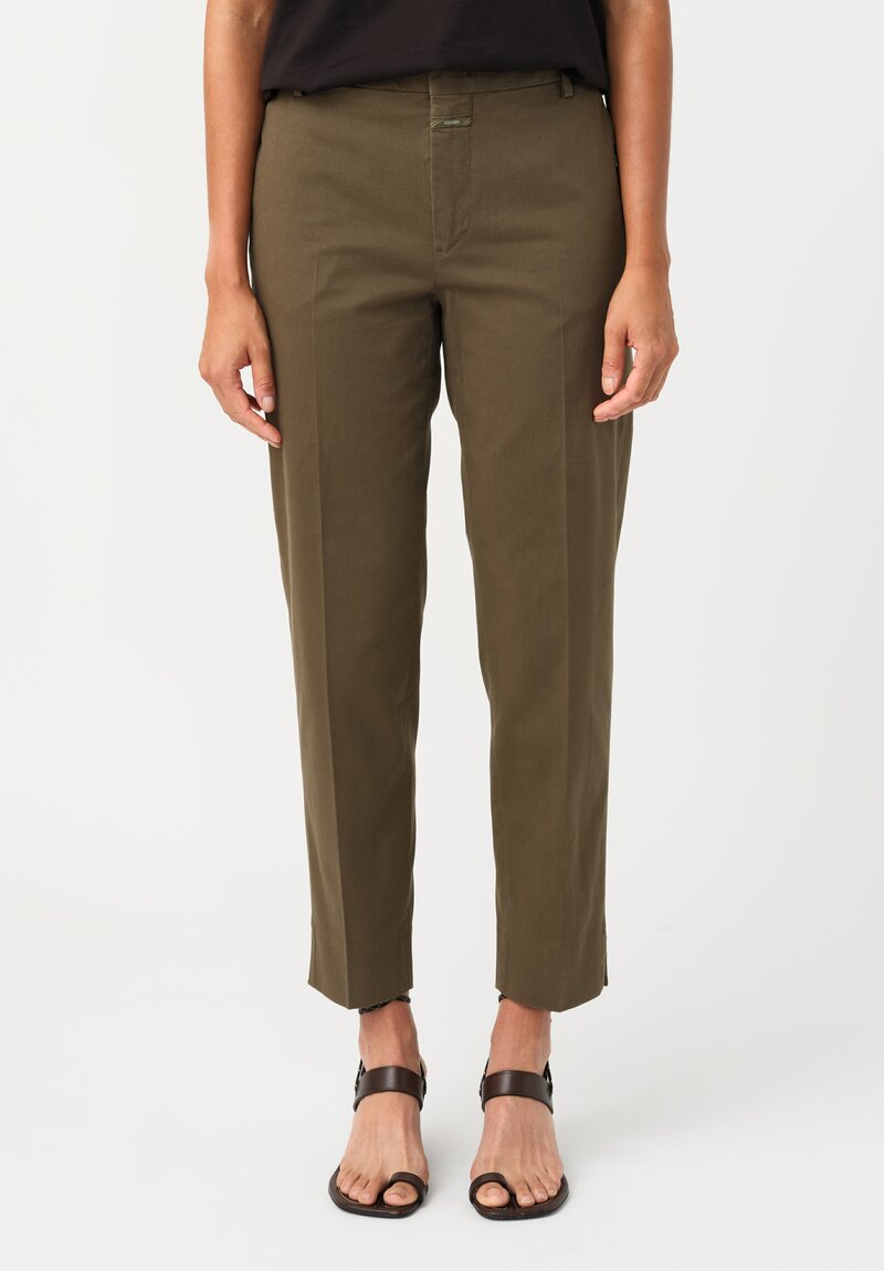 Closed Cotton Twill Sonnett Cropped Pants