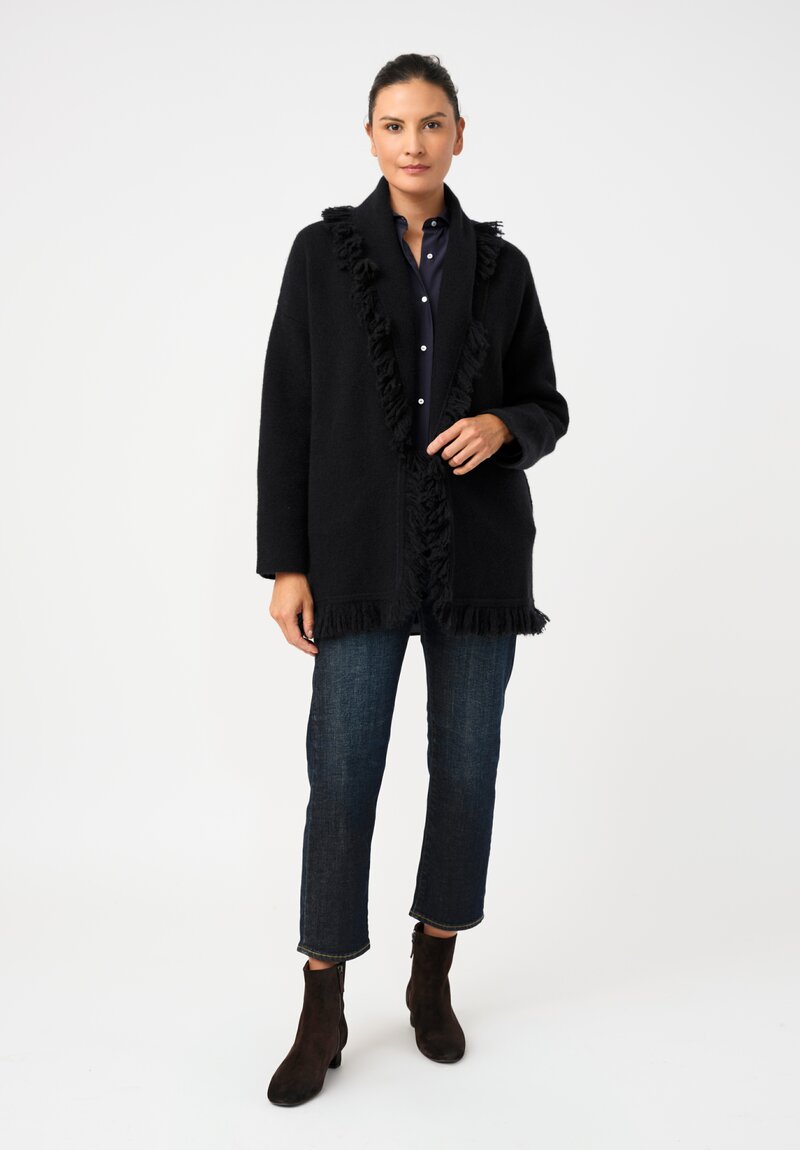 Alanui Cashmere Silk Fringed Finest Long Cardigan